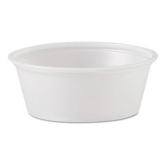 Polystyrene Portion Cups, 1.5 oz, Plastic, Translucent, 2,500/Carton