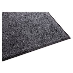 Platinum Series Walk-Off Indoor Wiper Mat, Rectangular, Gray Carpeted Surface, 48" x 72"