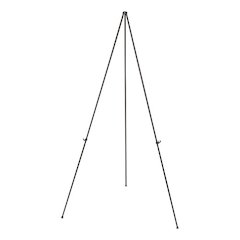 Ultra-Portable Instant Setup Foldaway Easel with Carry Bag, 61" Tall, Metal, Black, Supports Up to 10 lb