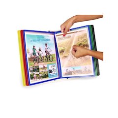 Easy Load Desk Unit, 10 Sections, 20-Sheet Capacity, Assorted