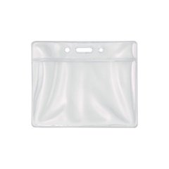 ID Badge Holder, Clear, 2.25 x 3.5 Insert, 50/Pack