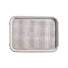 Savaday Molded Fiber Flat Food Tray, White, 12x16, 200/Carton