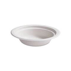 Paper Pro Round Bowls, 12 oz, Beige, 125/Bag, 8 Bags/Carton
