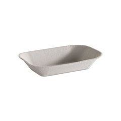 Savaday Molded Fiber Food Tray, Beige, 7x5, 250/BG, 4 BG/CT