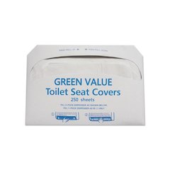 Half-Fold Toilet Seat Covers, 14.75 x 16.5, White, 5,000/Carton