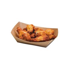 EcoCraft Food Trays, 2 lb, Natural, Paper, 1000/Carton
