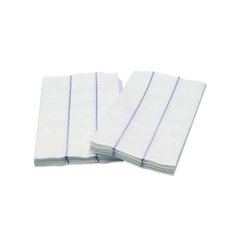Tuff-Job Foodservice Towels, 1/4 Fold, 13 x 24, White/Blue, 72/Carton