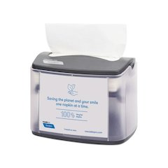 Tandem Tabletop Napkin Dispenser, 6.1 x 8.16 x 6.3, Gray, 4/Carton