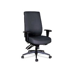 Alera Wrigley Series 24/7 High Performance High-Back Multifunction Task Chair, Supports 300 lb, 17.24" to 20.55" Seat, Black