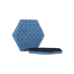 Low Scratch Scour Pad 2000HEX, 5.75" x 5", Blue, 15/Carton