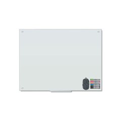 Magnetic Glass Dry Erase Board Value Pack, 48" x 36" (Actual Size: 47" x 35"), Frosted White Surface