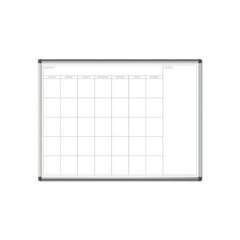 PINIT Magnetic Dry Erase Calendar, Monthly Planning/Scheduling, 48 x 36 (Actual Size: 47 x 35), White Surface, Aluminum Frame