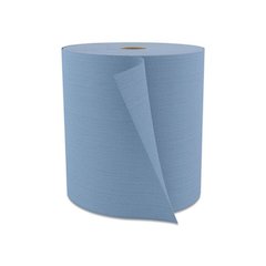 Tuff-Job Spunlace Towels, Jumbo Roll, 12 x 13, Blue, 475/Roll