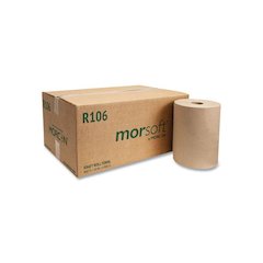 10 Inch Roll Towels, 1-Ply, 10" x 800 ft, Kraft, 6 Rolls/Carton