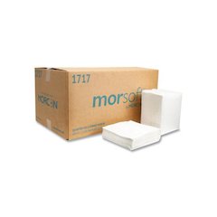 Morsoft Dinner Napkins, 1-Ply, 16 x 16, White, 250/Pack, 12 Packs/Carton