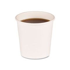Paper Hot Cups, 4 oz, White, 50/Sleeve, 20 Sleeves/Carton