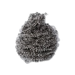 Stainless Steel Sponge, Polybagged, 1.50 oz, Gray, 12/Pack, 12/Packs/Carton