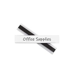 Clear Magnetic Label Holders, Side Load, 6 x 1, 10/Pack