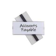 Clear Magnetic Label Holders, Side Load, 6 x 2.5, 10/Pack
