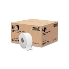 JRT Jumbo Bath Tissue, Septic Safe, 2-Ply, 3.5" x 750 ft, White, 12 Rolls/Carton