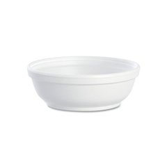 Insulated Foam Bowls, 6 oz, White, 50/Pack, 20 Packs/Carton