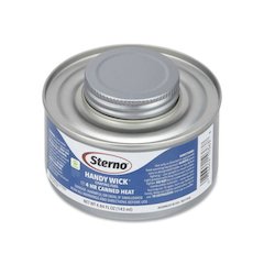 Handy Wick Chafing Fuel, Diethylene Glycol, 4 Hour Burn, 4.84 oz Can, 24/Carton