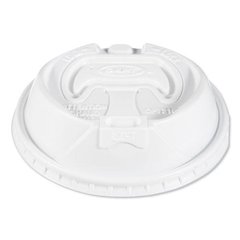 Optima Reclosable Lids for Hot Paper Cups, Fits 10 oz to 24 oz Hot Cups, Plastic, White, 1,000/Carton