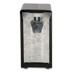 Tabletop Napkin Dispenser, Tall Fold, 3.75 x 4 x 7.5, Black