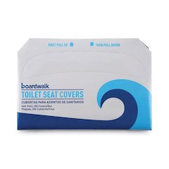 Premium Half-Fold Toilet Seat Covers, 14.17 x 16.73, White, 250/Sleeve, 10 Sleeves/Carton