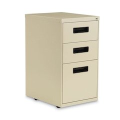 File Pedestal, Left or Right, 3-Drawers: Box/Box/File, Legal/Letter, Putty, 14.96" x 19.29" x 27.75"