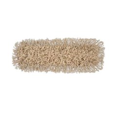 Industrial Dust Mop Head, Hygrade Cotton, 24 x 5, White