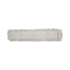 Disposable Dust Mop Head, Cotton/Synthetic Fibers, 48 x 5, White