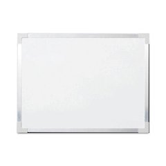 Framed Dry Erase Board, 48" x 36", White Surface, Satin Aluminum Frame