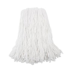 Premium Cut-End Wet Mop Heads, Rayon, 16 oz, White, 12/Carton