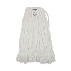 Mop Head, Looped, Enviro Clean With Tailband, Cotton/Synthetic, Large, White, 12/Carton