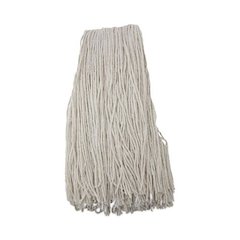 Premium Cut-End Wet Mop Heads, Rayon, 24 oz, White, 12/Carton