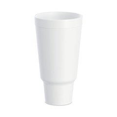 J Cup Insulated Foam Pedestal Cups, 44 oz, White, 300/Carton