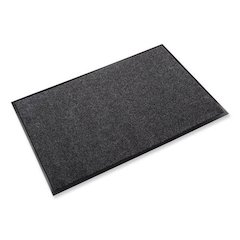 EcoStep Wiper Mat, Rectangular, Charcoal Gray Cut Pile Surface, 24" x 36"