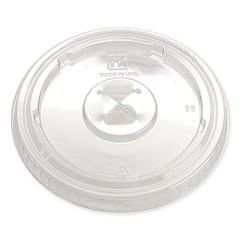 Greenware Cold Drink Lids, X-Slot, Fits 12 oz to 20 oz Cold Cups, Plastic, Clear, 1,000/Carton