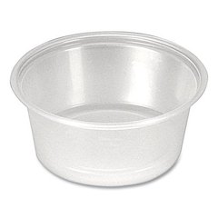 Portion Cups, 1.5 oz, Plastic, Clear, 250/Sleeve, 10 Sleeves/Carton