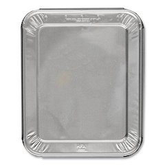 Steam Table Pan Lids, Full Curl Edge, Fits Half-Size Pan, 0.62" Deep, 11.16 x 12.75, 100/Carton