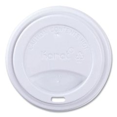 Hot Cup Lids, Sipper Lid, Fits 10 oz to 24 oz Hot Cups, Plastic, White, 1,000/Carton