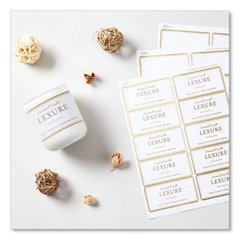 White Easy Peel Mailing Labels with Metallic Border, Inkjet/Laser Printers, 2 x 4, White, 10/Sheet, 10 Sheets/Pack