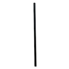 Wrapped Giant Straws, 7.75", Polypropylene, Black, 300/Pack, 24 Packs/Carton