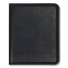 Professional Padfolio, Storage Pockets/Card Slots, Writing Pad, Black