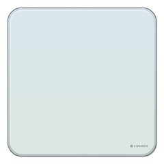 Cubicle Glass Dry Erase Board, 12" x 12", White Surface