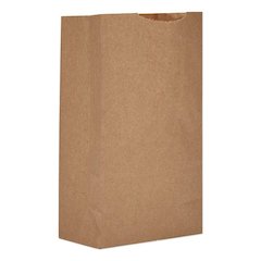 Grocery Paper Bags, 3# Size, 30# Basis Weight, 4.74" x 2.91" x 8.66", Kraft, 500/Bundle