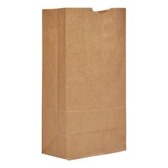 Grocery Paper Bags, 20# Size, Heavy-Duty, 50# Basis Weight, 8.25" x 5.25" x 16.13", Kraft, 500/Bundle