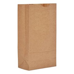 Grocery Paper Bags, 10# Size, 35# Basis Weight, 7" x 4.38" x 13.75", Kraft, 2,000/Bundle