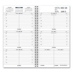Weekly Appointment Book Refill Hourly Ruled, 6.25 x 3.25, White Sheets, 12-Month (Jan to Dec): 2026